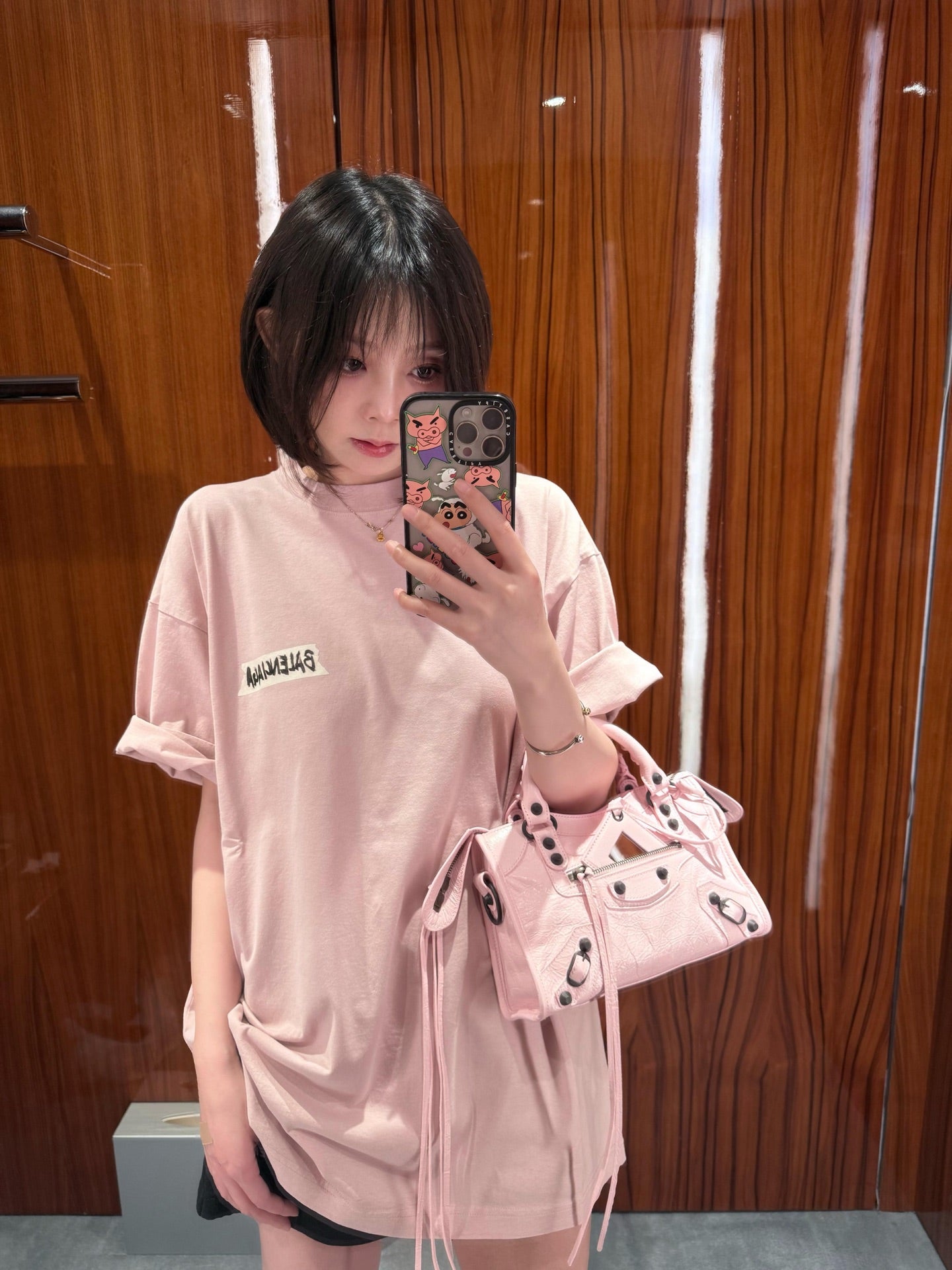 GTR / 발렌시아가 반팔 티셔츠