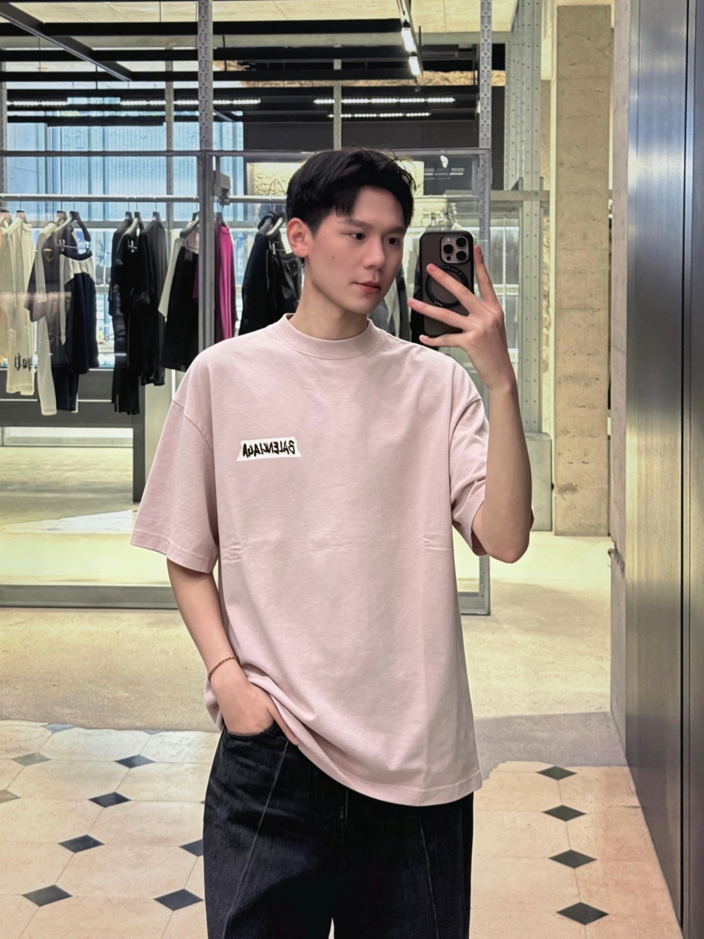 GTR / 발렌시아가 반팔 티셔츠