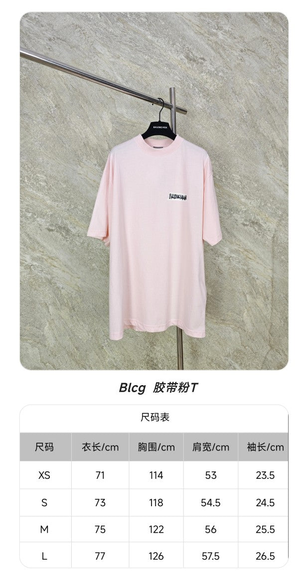 GTR / 발렌시아가 반팔 티셔츠